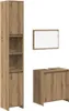 vidaXL 3-tlg. Badmöbel-Set Artisan-Eiche Holzwerkstoff Produktbild-Vorschau 1