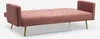 Modernes clic clac 3-Sitzer Samt Schlafsofa Caullae goldene Produktbild-Vorschau 4