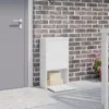 vidaXL Odkladací box na balíky s dverami biely 44 x 22 x 82 Náhľad obrázku produktu 2