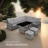 Rattan Lounge Barletta für 6 bis 8 Personen Produktbild-Vorschau 8