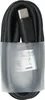 A coiled black USB-C cable is wrapped in clear plastic packaging with a label. Produktbild-Vorschau