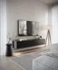 Selsey Bemmi - Mobile TV a parete, nero, 175 cm Anteprima dell’immagine prodotto 3