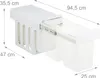 Relaxdays Cestino da incasso, 2 scomparti, 2 x 8 l, L x P x Anteprima dell’immagine prodotto 4