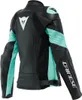 Dainese Racing 4 Damen Motorrad Lederjacke, schwarz/türkis, Produktbild-Vorschau 2
