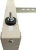 A close-up view of a beige metal bracket with a bolt and a black rubber washer. Produktbild-Vorschau