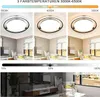ZMH Deckenleuchte LED Deckenleuchte Wohnzimmer - Schwarz Produktbild-Vorschau 3