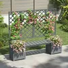Blumentopf mit Spalier & Sitzgelegenheit – Pflanzgefäß als Produktbild-Vorschau 8