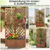 COSTWAY Jardinière, treillis, treille et trou de drainage, Voir les images du produit 8