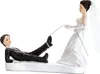 Tortenfigur Hochzeit 11,5cm Brautpaar mit Seil Weiß / Produktbild-Vorschau 1