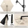tectake® Ampelschirm Artemis 3 x 3 m, 360° drehbar mit Produktbild-Vorschau 4