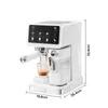 Zimilo 20 bar Espressomaschine mit Milchaufschäumer, Produktbild-Vorschau 7