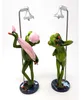 Deko-Figur Frosch in Dusche hellgrün 23cm glänzend Produktbild-Vorschau 5