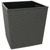 Quadratkübel Juka 25x25 Rattan anthrazit Produktbild-Vorschau 1