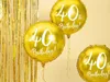 Folienballon mit Schrift 40th Birthday 45cm gold Produktbild-Vorschau 9