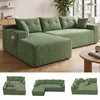 GLP Modulares Ecksofa 256 cm aus Cord, 4-Sitzer mit Produktbild-Vorschau 13