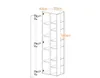 Marmex Möbel Regal LUCA LC4 Kinderregal Sandbeige + geölte Produktbild-Vorschau 3