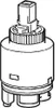 A black and white line drawing of a faucet cartridge. Anteprima dell’immagine prodotto