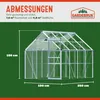 GARDEBRUK® Aluminium Gewächshaus 250x190cm Produktbild-Vorschau 4