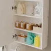 Mobile Da Bagno Sospeso Bianco Con Ripiani E Colonna, Da Anteprima dell’immagine prodotto 2