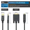 Cable de video DisplayPort de CSL, 20 pines, compatible con Vista previa de la imagen del producto 2