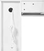 A close-up view of a white furniture piece with a cable passing through a circular opening. Produktbild-Vorschau