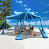 Tenda da spiaggia ZELURXX, protezione solare UPF50+, tenda Anteprima dell’immagine prodotto 1