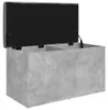 vidaXL Banc avec espace de rangement gris béton 82x42x45 cm Voir les images du produit 4