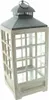 grande lanterne "Landhaus" en bois, blanche, 63 cm de haut, Voir les images du produit 3