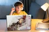 MuchoWow® Laptop Aufkleber Sticker Cover Rot - Marmor - Produktbild-Vorschau 3