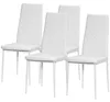 HOMCOM Eetkamerstoel, set van 4, keukenstoel, beklede Productafbeelding-voorbeeld 1