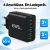 65W USB-C GaN Ladegerät mit 2m USB-C Ladekabel (20W) – Produktbild-Vorschau 2