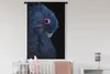 MuchoWow® Wandteppich Wandbehang Papagei - Vogel - Blau Produktbild-Vorschau 2
