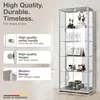 K-Möbel witryna szklana stojąca w kolorze aluminium / Podgląd zdjęcia produktu 2