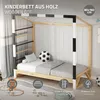 ML-Design detská posteľ futbalová bránka 80x160 cm drevená Náhľad obrázku produktu 2
