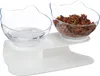 Relaxdays Ciotola doppia per gatti, 2 ciotole, 500 ml, Anteprima dell’immagine prodotto 1