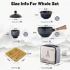 Čínská čajová sada Gongfu, porcelán, přenosná sada konvic s Náhled obrázku produktu 2