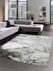 Tapis Marbre Motif avec fibres brillantes gris argent Voir les images du produit 1