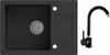 MIT ARMATUR - Rein Schwarz LINDBERGH® Granit Spüle "SIM44" Produktbild-Vorschau 3