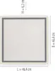 Plafoniera LED, pannello, telecomando dimmerabile, H 6,2 cm Anteprima dell’immagine prodotto 8