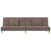 Schlafsofa 2-Sitzer mit 2 Kissen Taupe Stoff Produktbild-Vorschau 5