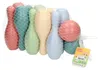 Gioco dei birilli in plastica color pastello per bambini, Anteprima dell’immagine prodotto 1