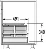 Hailo 3620471 Separato K 450 Abfalltrennsystem 34 L 18/8/8 Produktbild-Vorschau 4