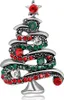 Mehrfarbige Strass-Weihnachtsbaum-Brosche für Damen, Produktbild-Vorschau 1