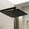 Rea Čtvercová Duschbrause, Modell JS-P015B, 25 cm, Schwarz Produktbild-Vorschau 2
