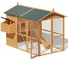 CADOCA® Hühnerstall 2stöckig 191x151x148cm Lauframpen Produktbild-Vorschau 1