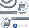 Ablaufschlauch 4m Abwasserschlauch 19/22mm Anschluss für Produktbild-Vorschau 5