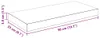 vidaXL Schweberegale 4 Stk. Hochglanz-Weiß 50x23x3,8 cm MDF Produktbild-Vorschau 8