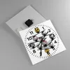 Wanduhr - Quadrat - Glasuhr - Gleichgewicht Struktur Produktbild-Vorschau 2