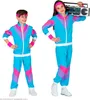 tuta anni '80 per bambini - Tuta da jogging - Blu - 116 - Anteprima dell’immagine prodotto 2