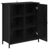 vidaXL Sideboard noir imitation chêne 70 x 30 x 80 cm Bois Voir les images du produit 5